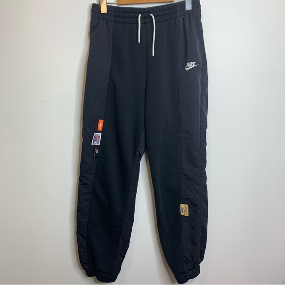 Nike Sportswear Womens Icon Clash Joggers CJ2048 010 Logo Black Pants - Picture 5 of 12